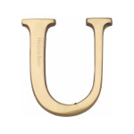 M Marcus Heritage Brass Letter U - Pin Fix 51mm